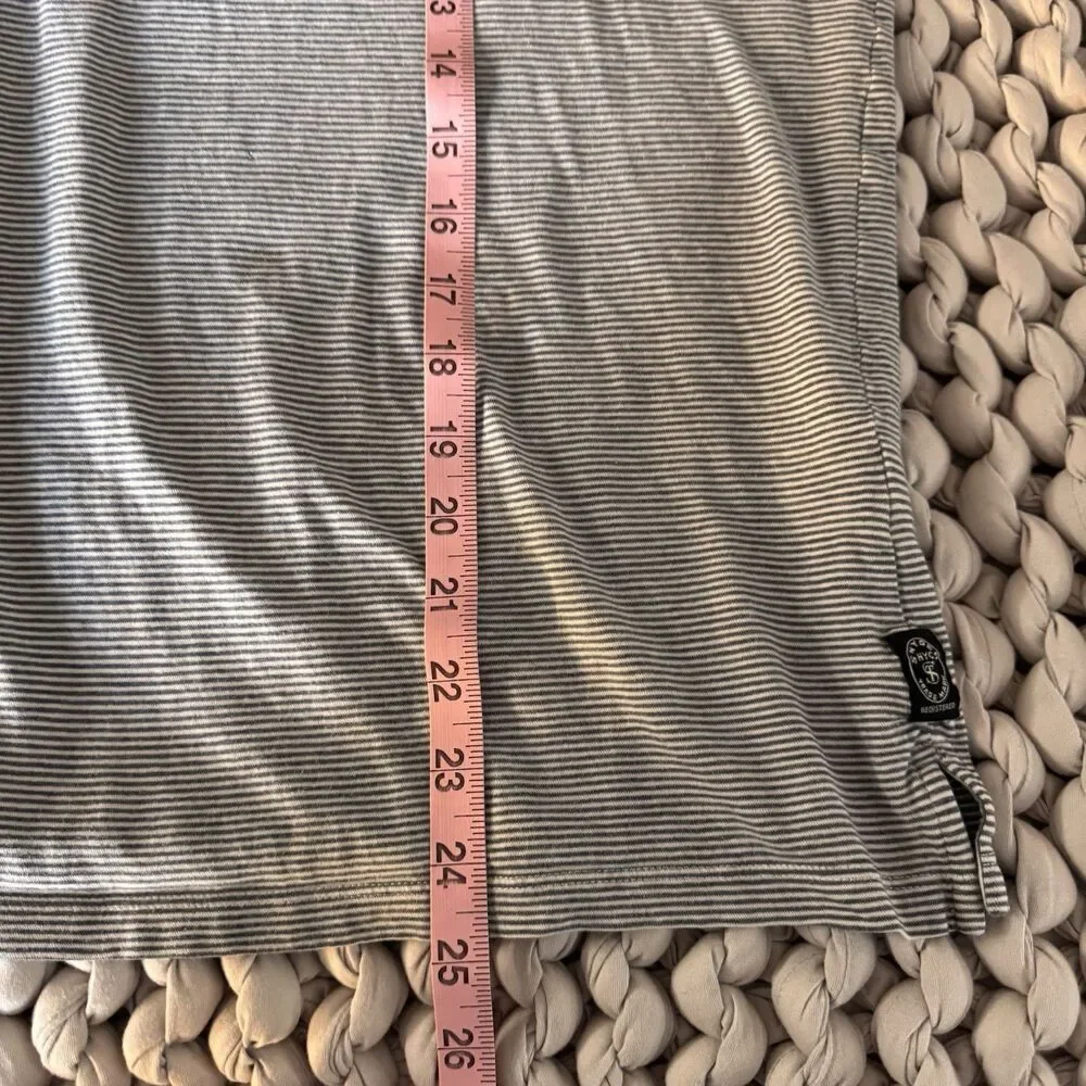 Todd Snyder Shirt Mens M Stripe Polo Short Sleeve Pocket 100% Cotton Lightweight - Picture 8 of 9